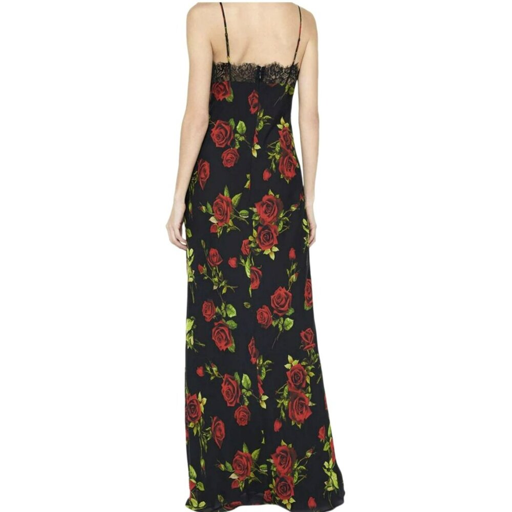 L'Agence Silk Floral Lace Susanna Slip Maxi Dress Size 12 NWT - Picture 2 of 7